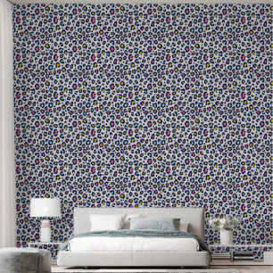 Papel Pintado Leopardo colorido