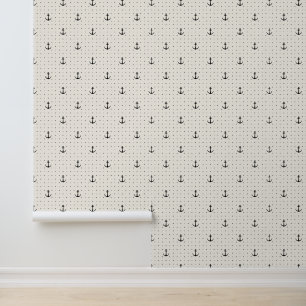 Papel Pintado Leven anclas! Patrón de anclaje naumático clásico