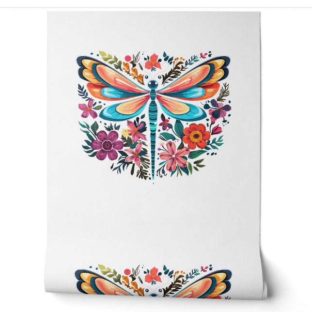 Papel Pintado libélula (Desenrollar)