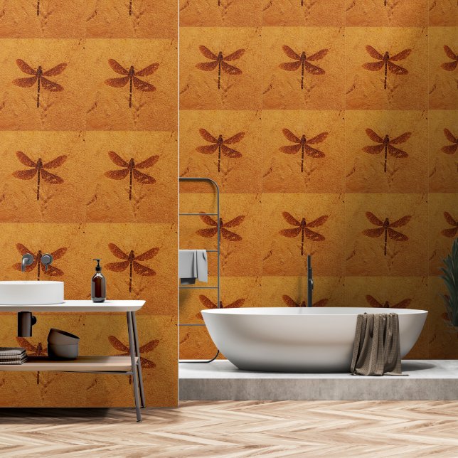 Papel Pintado Libélula fósil (Baño)