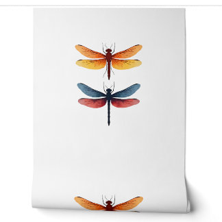 Papel Pintado Libélulas de amor niño pequeño simple Minimalista