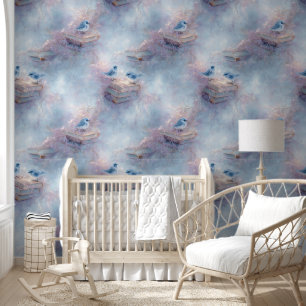 Papel Pintado Libros de época y Bluebirds