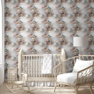 Papel Pintado Libros de época y Bluebirds