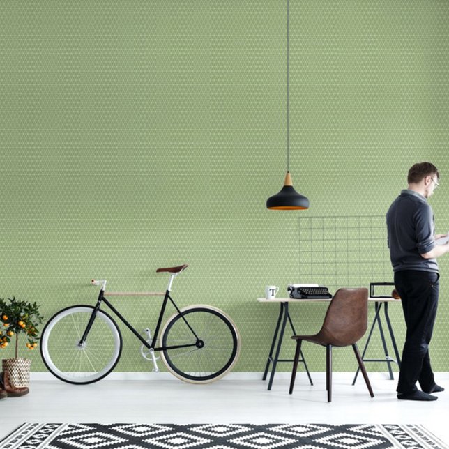 Papel Pintado Light GreenTriangles Pattern (Subido por el creador)