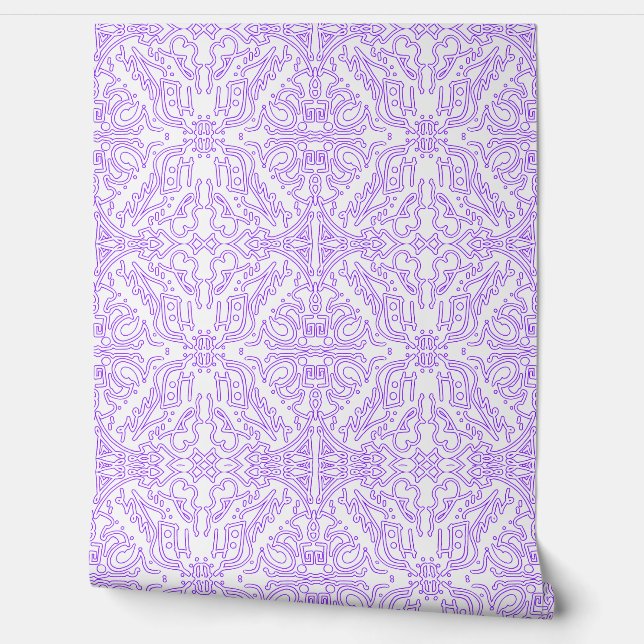 Papel Pintado Lila Nebulosa Mística (Desenrollar)