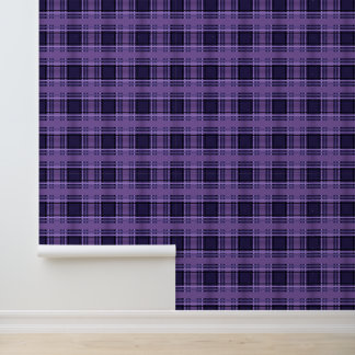 Papel Pintado Lilac Fields Plaid Tartan