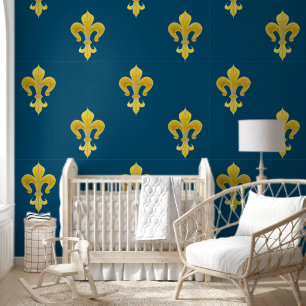 Papel Pintado Lily Dorada - lujo real 4a