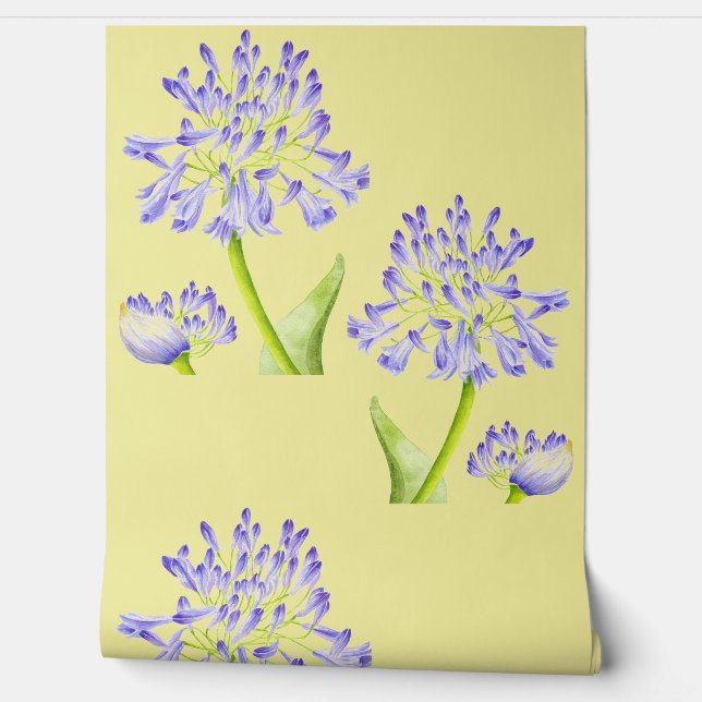 Papel Pintado Lily of the Nile on a  (Desenrollar)