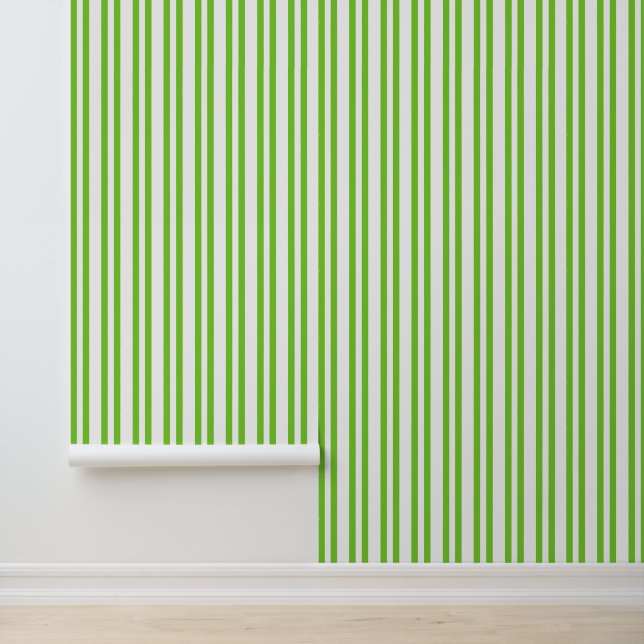 Papel Pintado Lime Citrus Vertical Stripe Wallpaper (Solicitud)