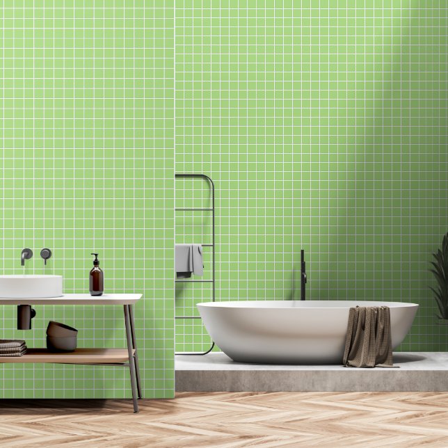 Papel Pintado Lime Green Tile (Baño)