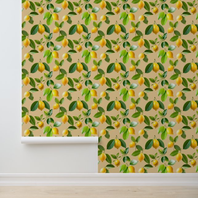 Papel Pintado Limón y su rama 2 (Solicitud)