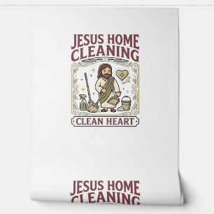 Papel Pintado Limpieza del Hogar de Jesús Limpia el Corazón Limp