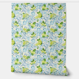 Papel Pintado Limpieza, menta y cubos de hielo