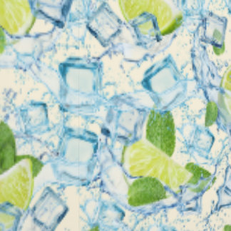 Papel Pintado Limpieza, menta y cubos de hielo