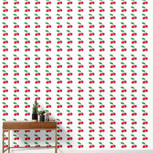 Papel Pintado linda cereza roja