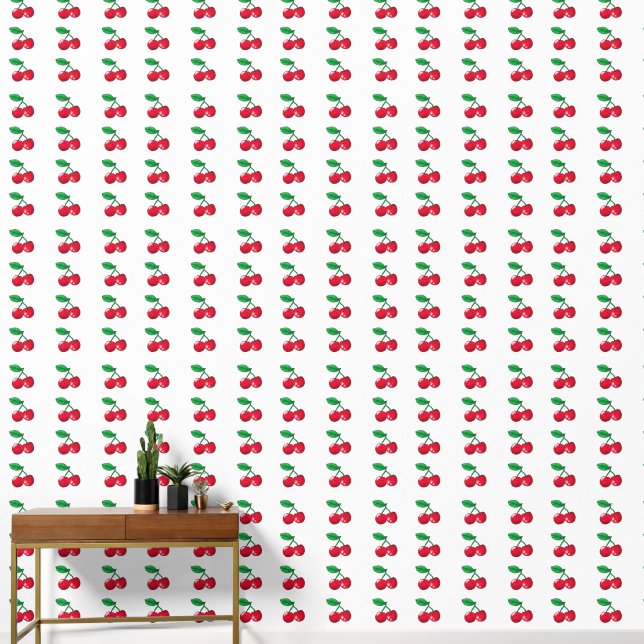 Papel Pintado linda cereza roja (Pasillo)