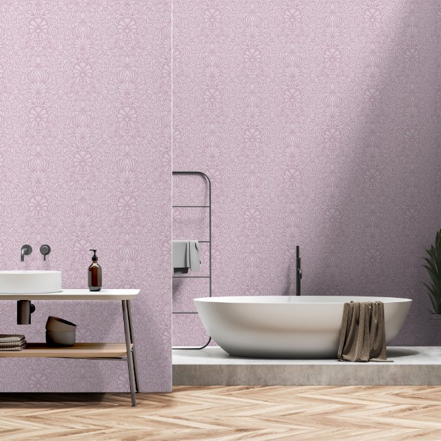 Papel Pintado Línea Dusty Lavender Art Nouveau (Baño)
