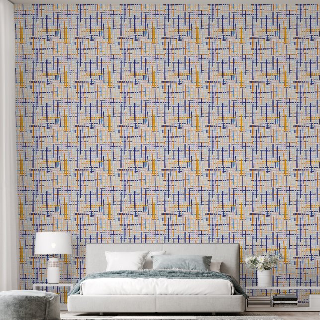 Papel Pintado Líneas abstractas (Dormitorio)