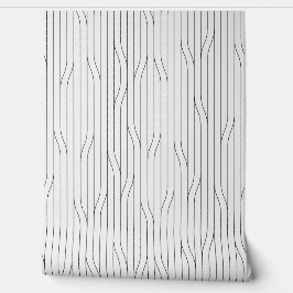 Papel Pintado Líneas abstractas de calma Gris