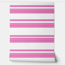 Papel Pintado líneas abstractas rosadas modernas