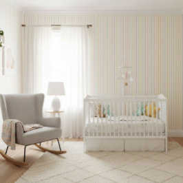 Papel Pintado Líneas Anne Arcoíris Pastel