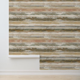 Papel Pintado Líneas artísticas esbozadas horizontalmente tinta 