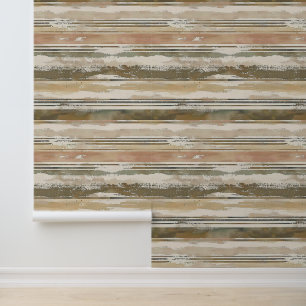 Papel Pintado Líneas artísticas esbozadas horizontalmente tinta