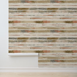 Papel Pintado Líneas artísticas esbozadas horizontalmente tinta 