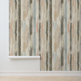 Papel Pintado Líneas artísticas esbozadas verticalmente tinta de