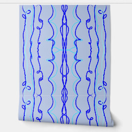 Papel Pintado Líneas verticales de Ocean Blue