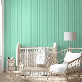 Papel Pintado Líneas verticales sobre el patrón verde de la ment