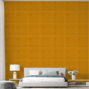 Papel Pintado Listones de Hormigón Resplandor Dorado 