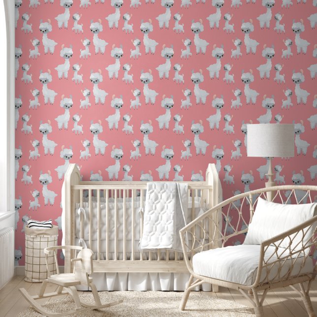 Papel Pintado Llama de amor Mama baby nursery (Niños)