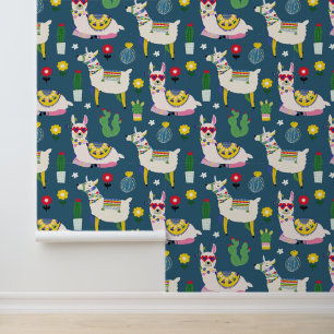 Papel Pintado Llamas en el patrón de gafas de sol
