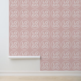 Papel Pintado Logo de la empresa personalizado o imagen en rosa