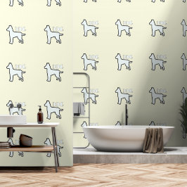 Papel Pintado Logo DOG amarillo pálido