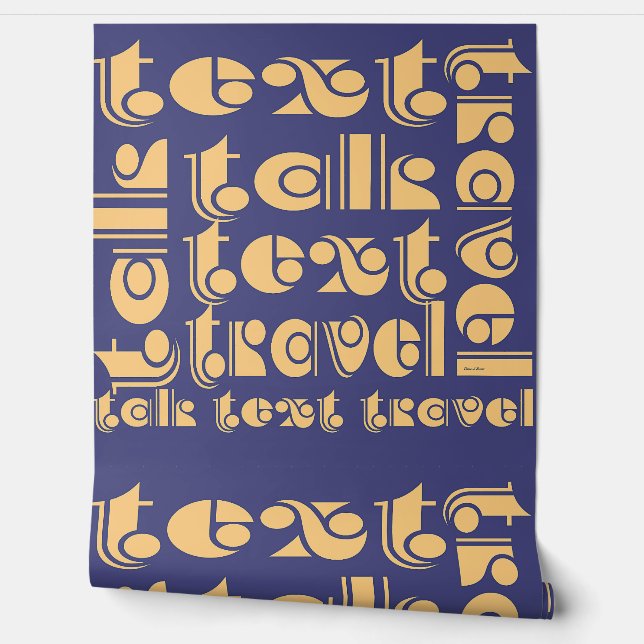 Papel Pintado Logotipo de Text Talk Travel (Desenrollar)