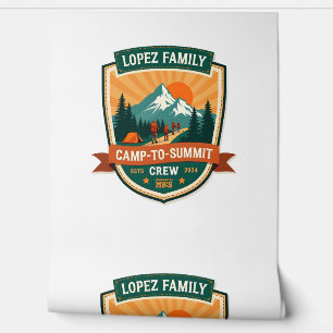 Papel Pintado Lopez Family Camp-A-Crew de la Cima Diseño de Insi