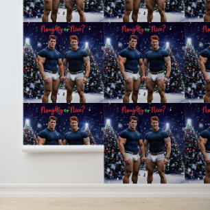 Papel Pintado Los árboles de Navidad brillantes de SlipperyJoe d