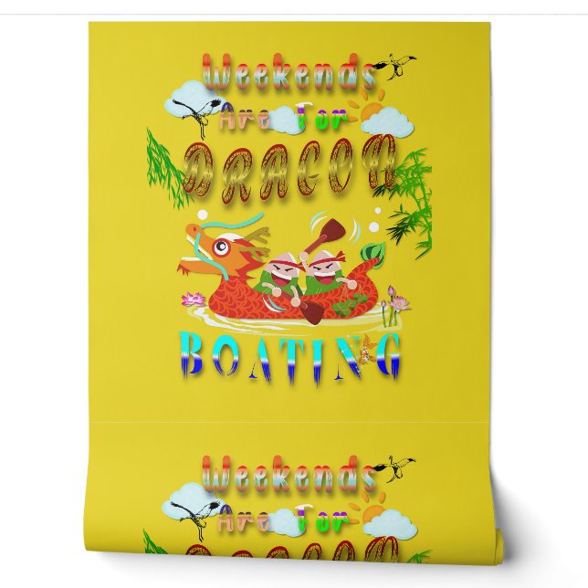 Papel Pintado Los Fines De Semana Son Para Bote Dragón (Desenrollar)