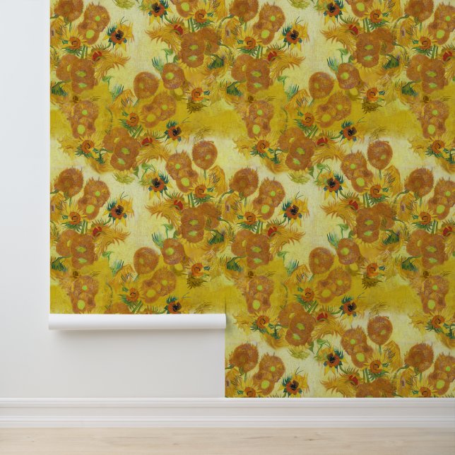 Papel Pintado Los girasoles de Van Gogh, un arte moderno (Solicitud)