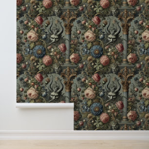 Papel Pintado Los pecados del adinerado diseño victoriano gótico