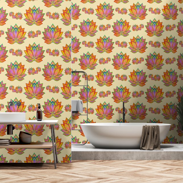 Papel Pintado Los sueños de Lotus (Baño)