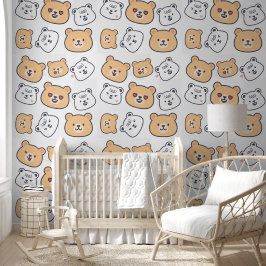 Papel Pintado Lovely Teddy bear pattern for Your Kid Room