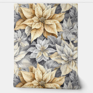 Papel Pintado Luminosa Poinsettia Splendor Botánico