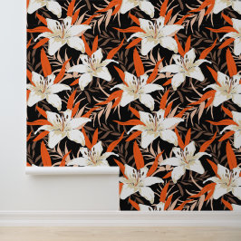 Papel Pintado Luminous Night Lilies