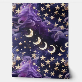 Papel pintado - Luna Celestial Lujo Púrpura Real
