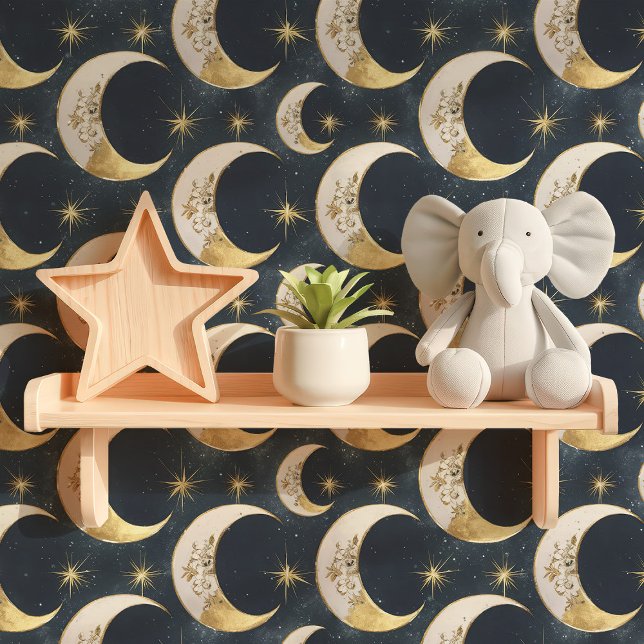 Papel Pintado Luna y estrellas celestiales (Subido por el creador)