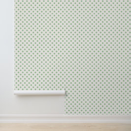 Papel Pintado Lunares de Salvia