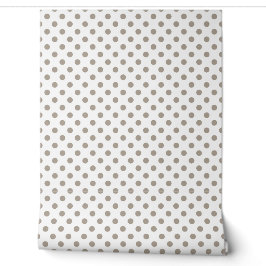 Papel Pintado Lunares Elegantes de Color Taupe
